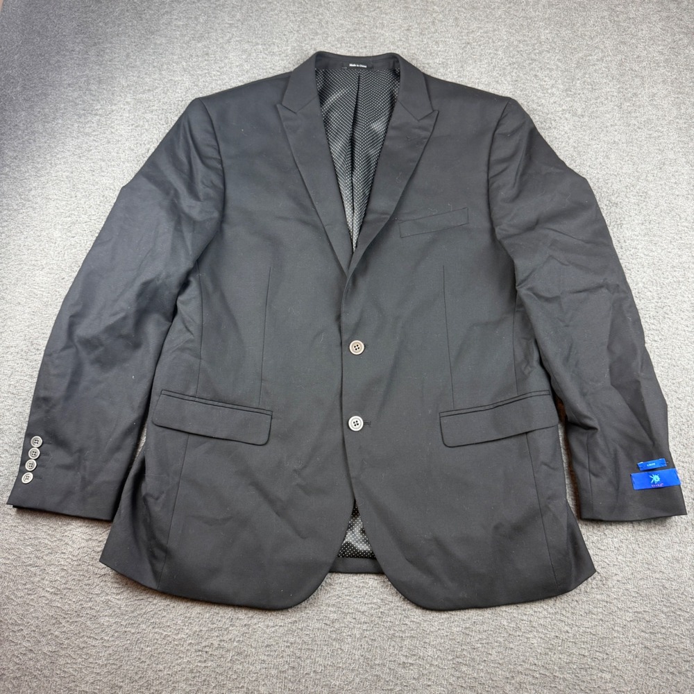 Egara Sport Coat Men's 46R Black Slim Fit 100% Wool 2 Button Blazer 10F1J00032